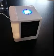 Miniaire acondicionado portátil USB, Humidificador purificador, ventilador de refrigeración de aire de escritorio, 7 colores, para oficina y habitación