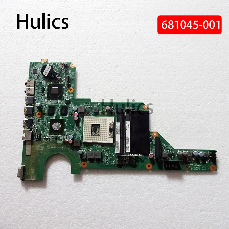 Hulics оригинальная материнская плата для ноутбука hp Pavillion G4-1000 G6-1000 G7 HM65 Материнская плата DAR13JMB6C0 DAR13JMB6C1 681045-001