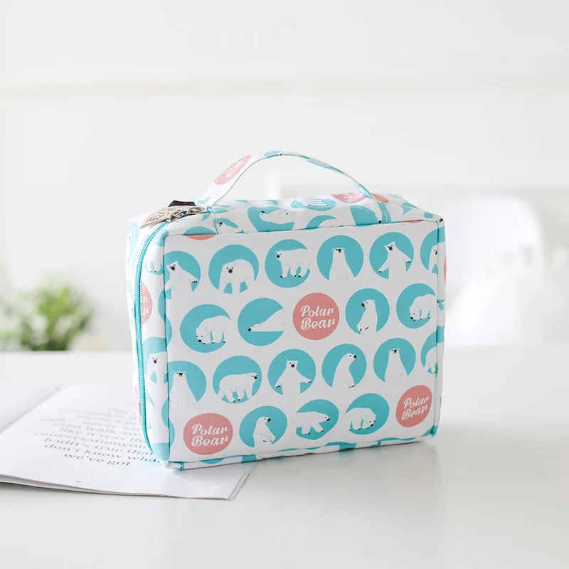 

Travel Makeup Bags Printed Zipper Cosmetics Storage Bags Makeup Organizers Women Multifunction Cosmetic Wash Toiletries Tote Bag