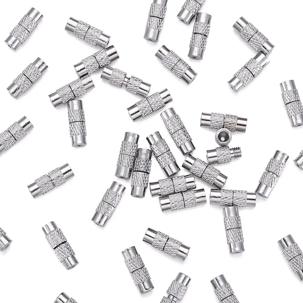 100 шт. латунные винтовые застежки 12x4 мм DIY браслет для изготовления ювелирных
