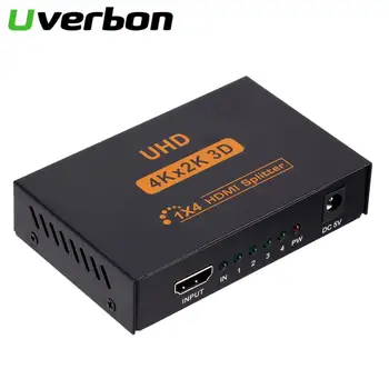 

1 Input 4 Output HUB Repeater Amplifier Ultra HD 4K HDMI Splitter 1X4 Port Full HD 1080p 4K*2K Video HDMI Switch Switcher HDMI