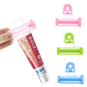 

1PCS Rolling Squeezer Toothpaste Dispenser Tube Sucker Holder Dental Cream Bathroom Accessories Manual Syringe Gun Dispenser