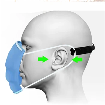 

10Pcs Mask Hook Adjustable Buckle Anti-Slip Mask Ear Grips Extension Hook Four Gear Mask Hanging Buckle for Relieving Ear Pain