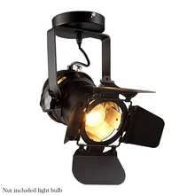 E27 Железный домашний музейный Светодиодный промышленный стиль 4 лезвия Регулируемый Декор легко установить винтажный черный бар настенный светильник