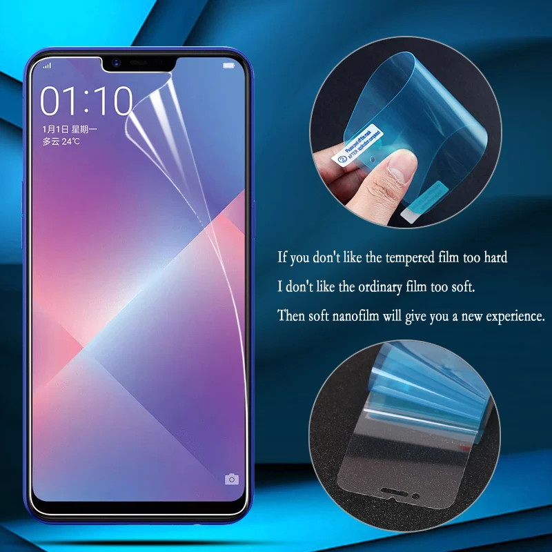 

Nano Explosion-proof Film For OPPO K3 Realme 3 Pro C2 X Lite Screen Protector for OPPO F5 A5 A3S Film (Not Tempered Glass)