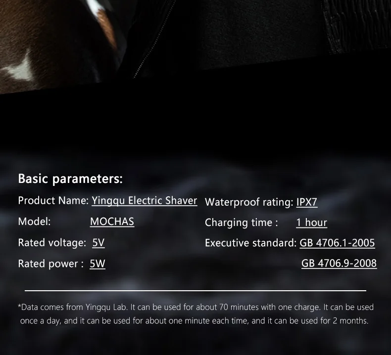 Xiaomi Enchen Mocha S Electric Shaver 360° Magnetic IPX7 Washable description image 19