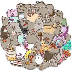10/30/50PCS Kawaii Skateboard Sticker Cat Sticker Pushkin Kitten Sticker Mobile Phone Water Cup Luggage Case Waterproof