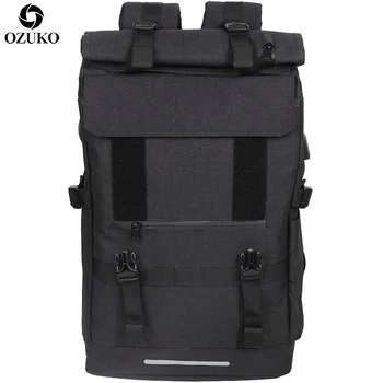 AliExpress - 46% Off: OZUKO New 40L Large Capacity Travel Backpacks Men USB Charge Laptop Backpack For Teenagers Multifunction Travel Male School Bag