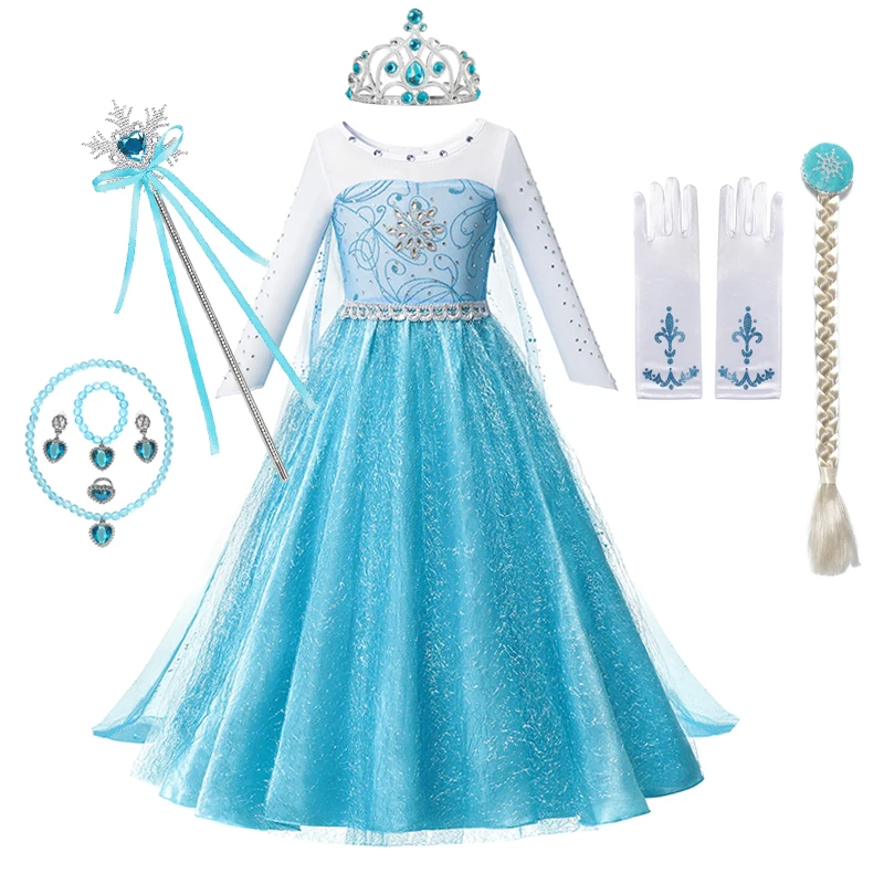 Фиолетовое Платье Эльзы фото 16