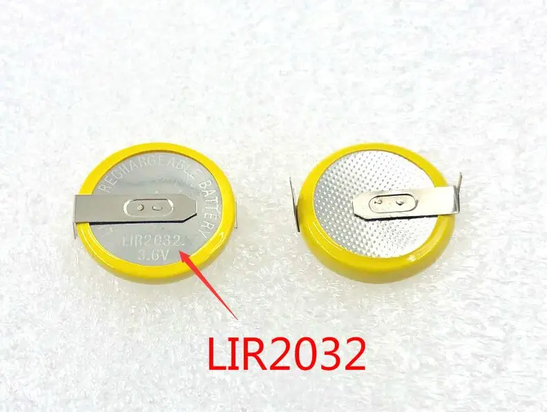

New Original 2pcs LIR2032 2032 3.6V Lithium Brand New Rechargeable Battery
