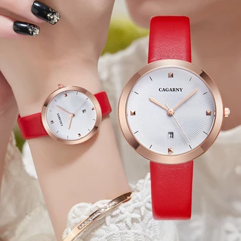 

Reloj Mujer Elegante Analog Quartz Women Watches Female Clock Date Waterproof Vogue Leather Ladies Watch Drop Shipping xfcs gift