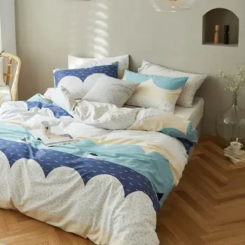 

Svetanya Cotton Bedding Linens Twin Queen Double King Size Duvet Cover Sets