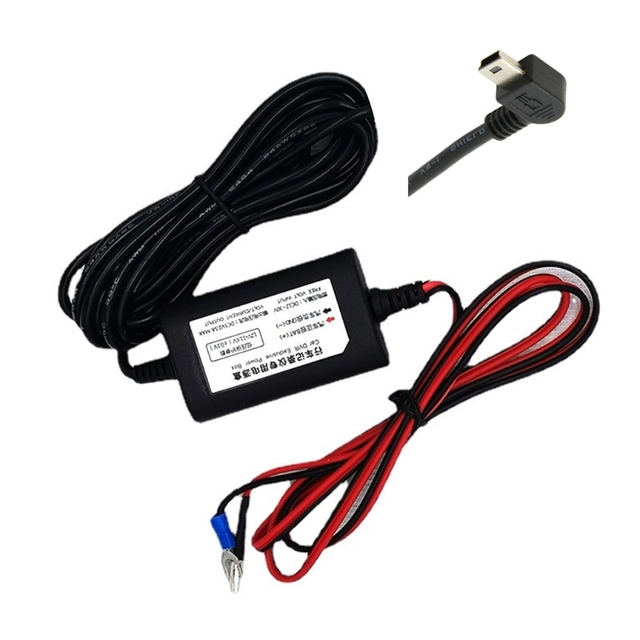 Dash Cam Buck line Video Recorder ACC step-down line 12V/24V to 5V 2A For DVR Camera USB Auto Charging For Parking Monitor