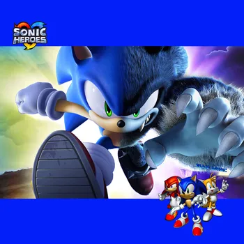

Sonic The Hedgehog Birthday Party Backdrop Customized Baby Shower Celebration Decoration Banner Photocall Photophone Background