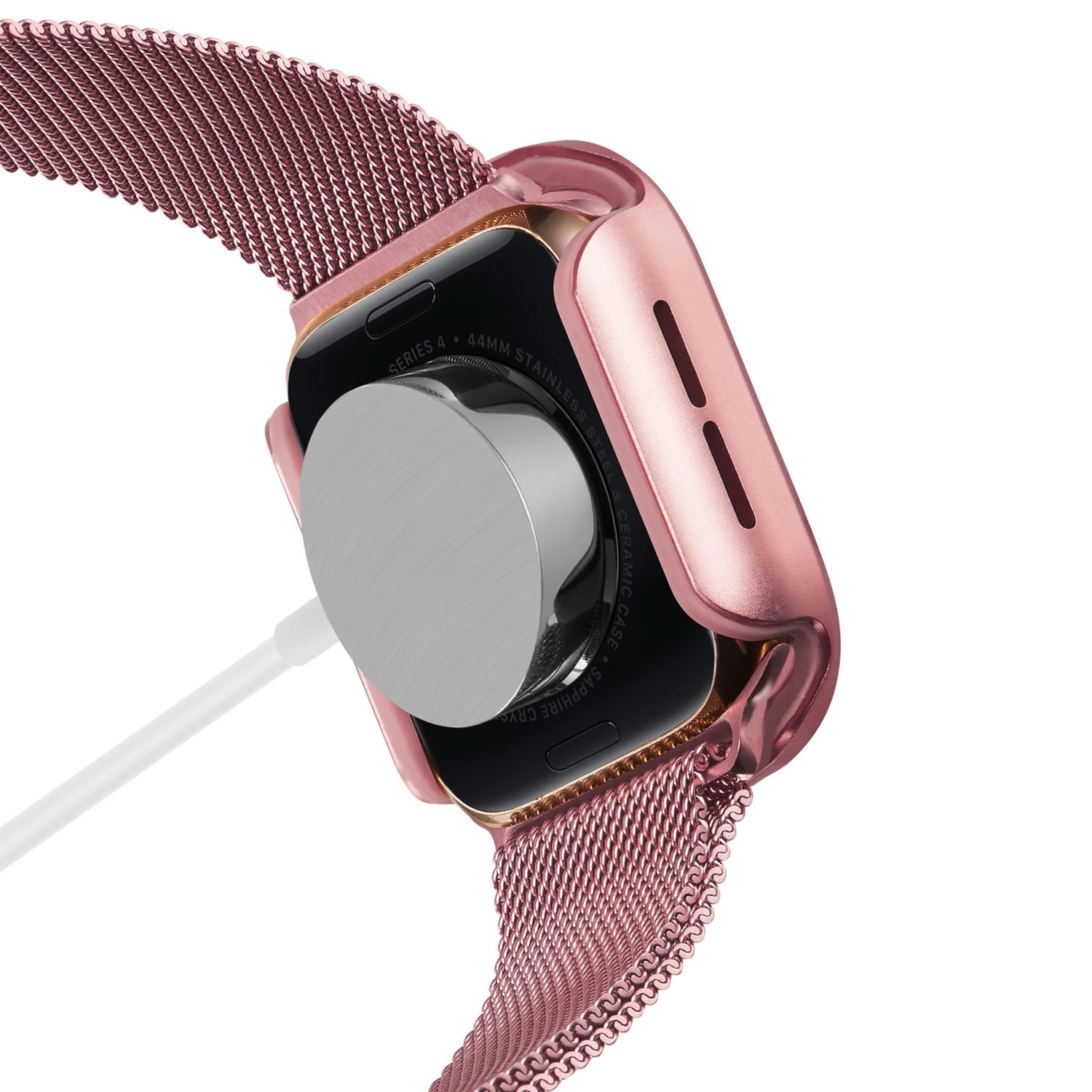 Корпус часов для наручных часов iWatch, 40/44 мм ТПУ Рамка для экрана из алюминиевого сплава протектор Защитный чехол крышка универсальный амортизирующий бампер для Apple Watch, версии 5/4
