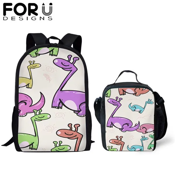 CDFB0033CG FORUDESIGNS/бренд 3 шт./компл. Детские Мультяшные рюкзаки сумки на плечо Дети Юрского динозавра Печать школьный рюкзак лучший подарок - Цвет: CDFB0033CG