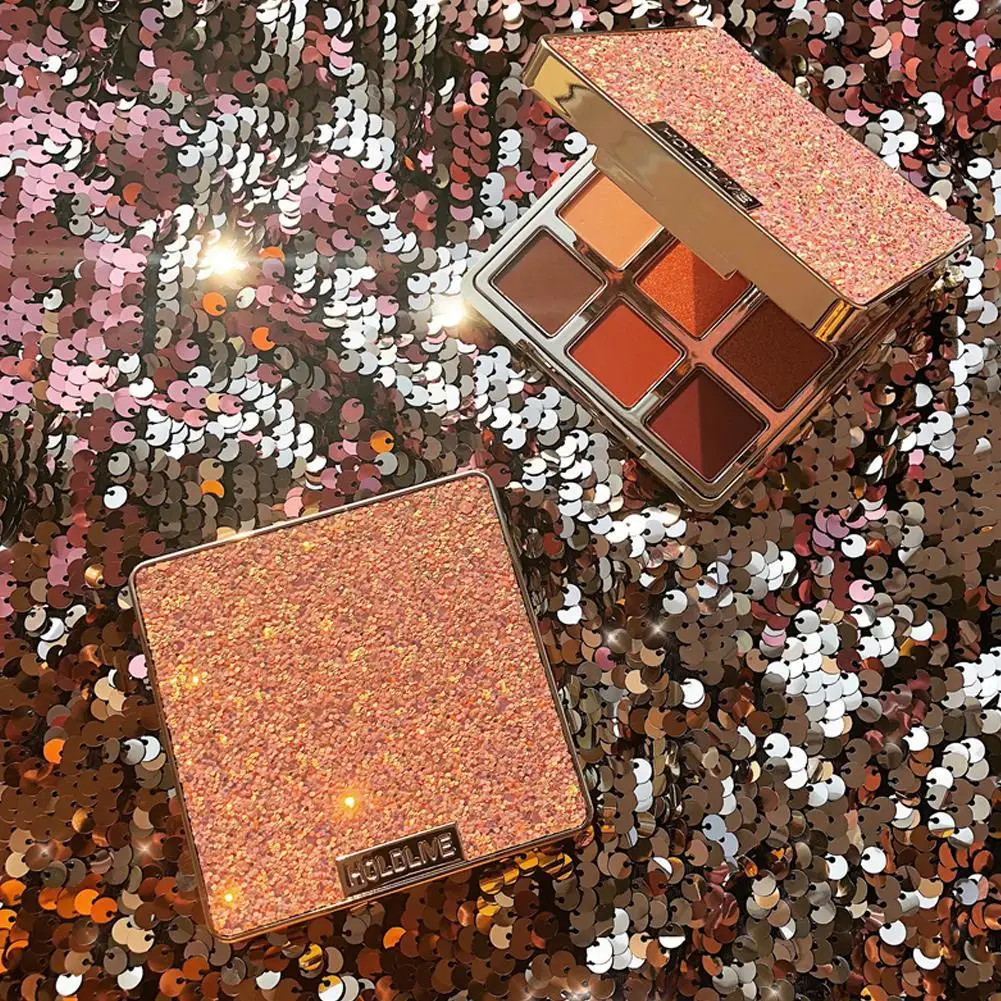 

Hold live Diamond Glitter Eyeshadow 9Colors Single Palette Illuminator Makeup Shimmer Metal Eye Shadow Shine Pigment