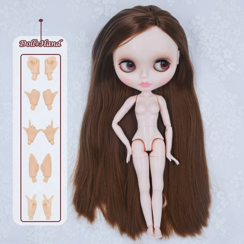 Neo Blyth кукла NBL Заказная блестящее лицо, 1/6 BJD шарнирная кукла Ob24 кукла Blyth для девочки, игрушки для детей YM02 - Цвет: HYM18