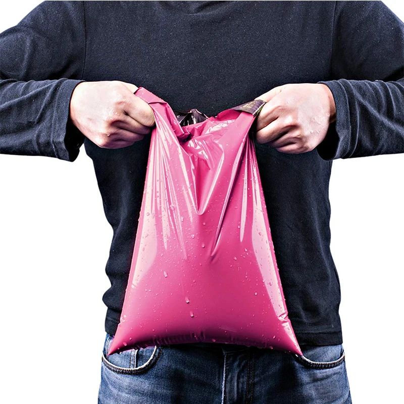 Pink Poly Mailer Self Adhesive Post Mailing Package Mailer Glue Seal Postal Bag Gift Bags Courier Storage Shipping Bags 10pcs courier bag mailing envelopes mailing bags express bag