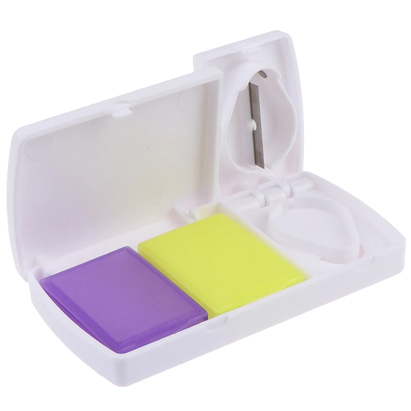 1pc Mini Travel Cutter Splitter Medicine Storage Splitters Cut Slicer