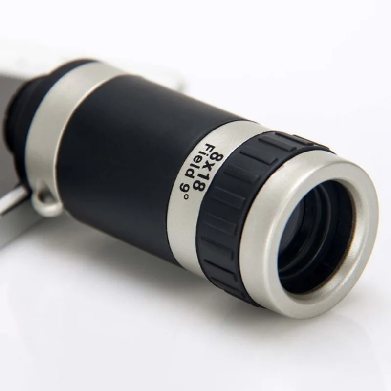 8x Zoom Monocular Binoculars Outdoor Sports Mobile Support Telescope with Vision Watching Bird Travelling Hunting Camping