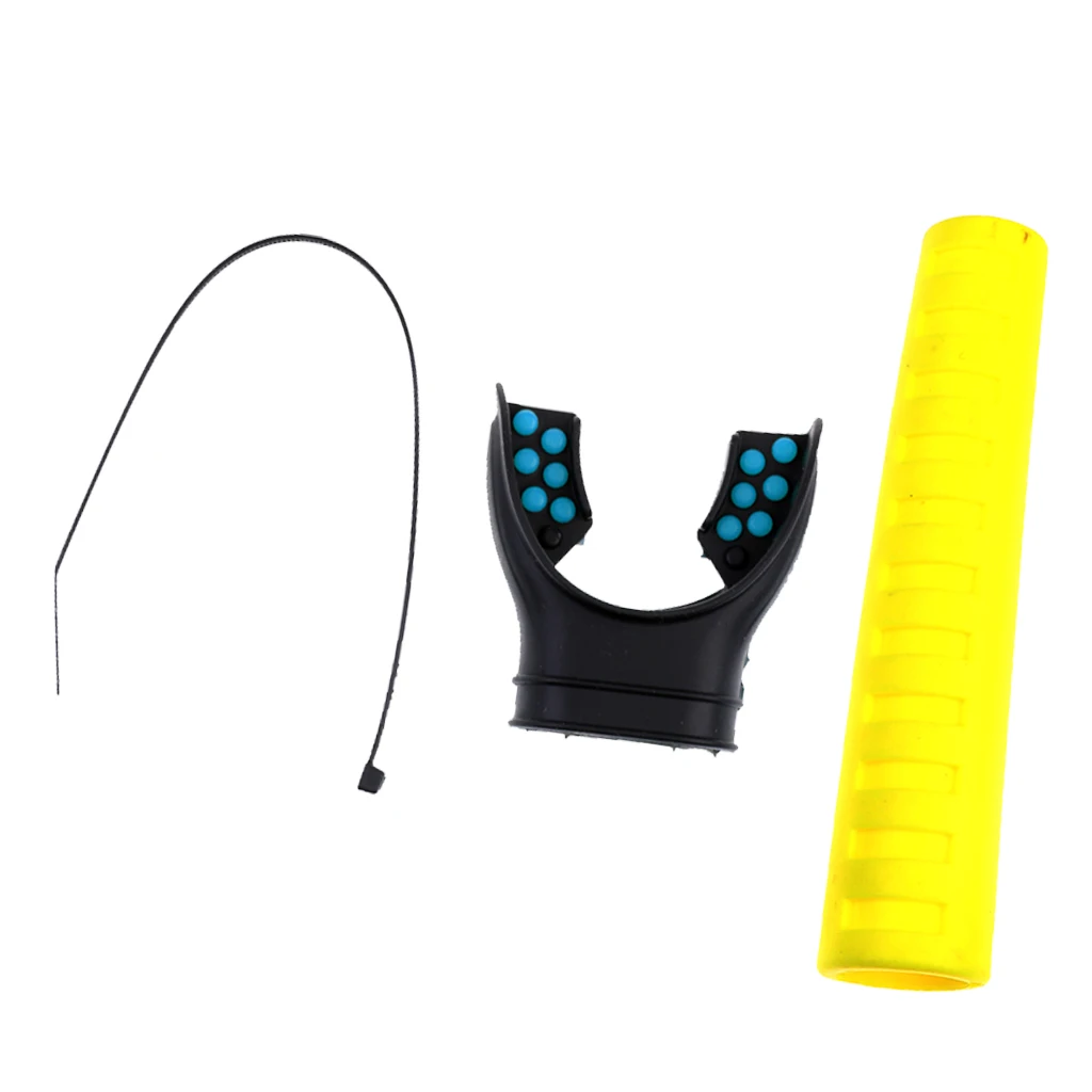 Силиконовый мундштук для дайвинга и подводного плавания с галстуком, защитный шланг для подводного плавания, вентилируемый рукав