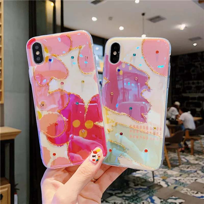 Чехол JAMULAR в стиле ретро с цветами для iPhone 8 X XR XS MAX7 6 6s Plus Блестящий Мягкий чехол