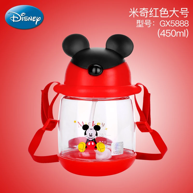 400 мл 450 мл disney Микки Маус чашки с картинками из мультфильмов портативная детская бутылка для кормления ребенка чайник герметичный Тритан Детская кружка - Цвет: 450ml-3