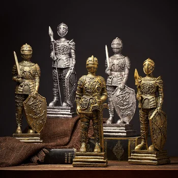 

Home Decoration Accessories Statue Decoracion Hogar Moderno Figurines Roman Soldier Bauble Sculpture Home Decor Maison