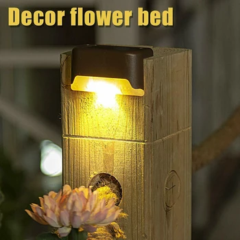 

4Pcs Solar Deck Lights Stairs Step fence Lighting Waterproof Rust proof