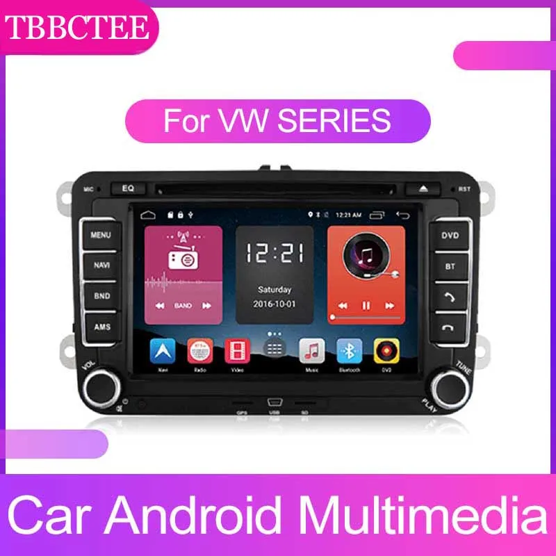 TBBCTEE 2 DIN Android Сенсорный экран для VW серии 2005~ 2009 Автомобильный мультимедийный плеер Bluetooth gps WiFi навигатор fm-радиоприемник