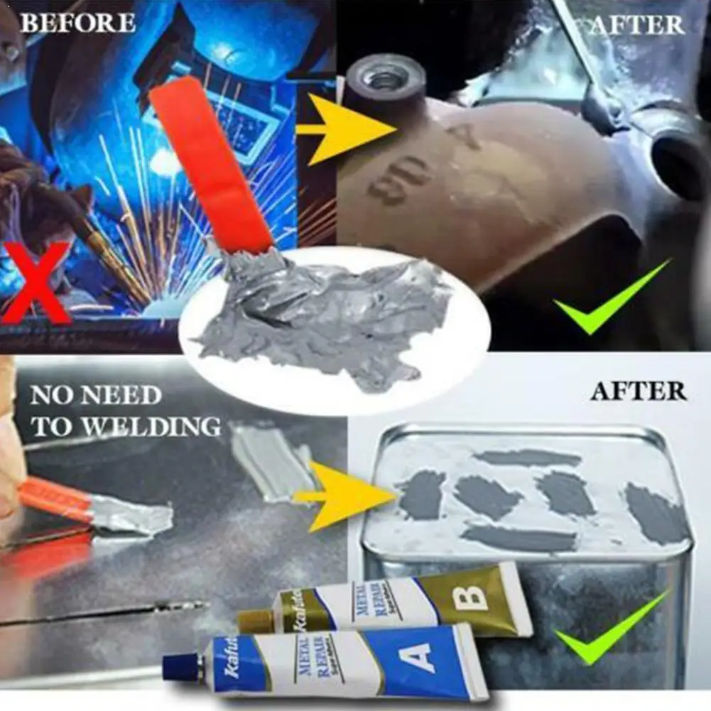 

English Type Caster Glue Group Double Tube Sealant Repair Temperature Glue Glue Crackle Caster High Resistant Sealant T3N8