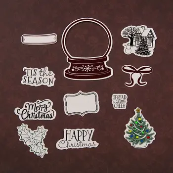 

Christmas Series Seal Stamp Cutting Dies Stencil Set DIY Scrapbooking Embossing T8WE