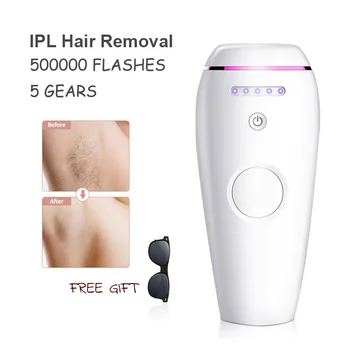 

500000 Flashes Laser Depilator IPL Epilator Permanent Hair Removal Touch Body Leg Bikini Trimmer Photoepilator For Women