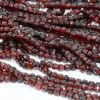 Cuentas de cubo facetadas irregulares de Malaya Natural, granate, 4mm ~ 4,2mm, Color entre Pyrope + essartine ► Foto 3/6