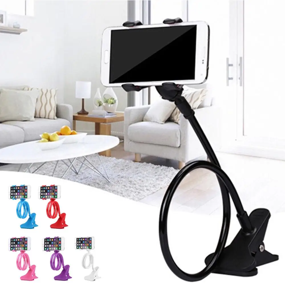 Mobile Lazy Bracket Two Clamp Flexible Phone Stand Holder for Cellphone Support Mobile Lazy Bracket Two Clamp Flexible Phone Stand Holder for Cellphone Support