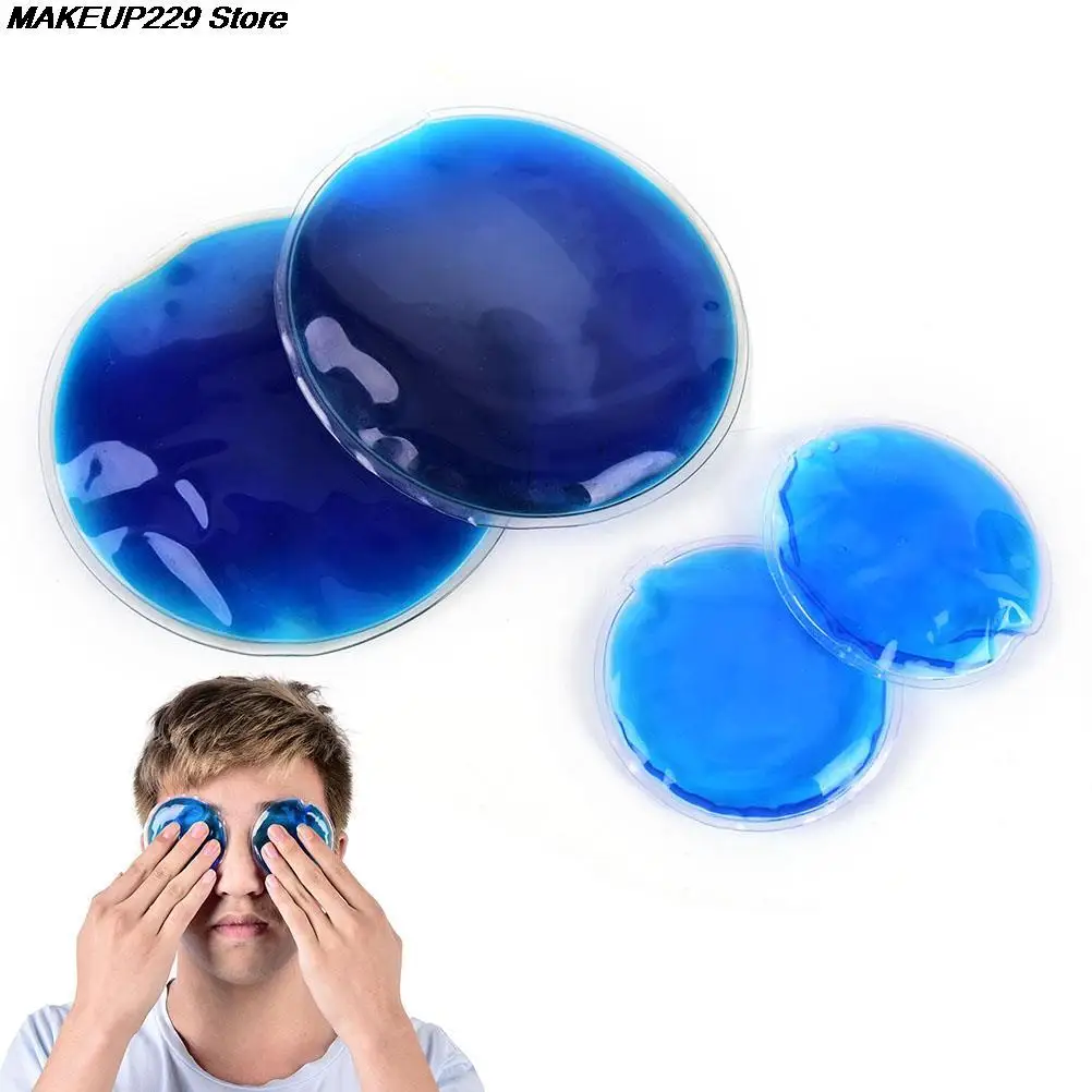 1Pc 7cm Round Shape Reusable Ice Cold Hot Gel Pack Therapy Microwaveable Heat Pain Relief For &amp Bags | Красота и здоровье