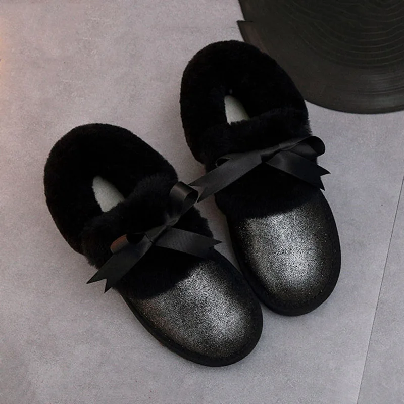 black as pic Новинка; модные зимние ботинки; женские ботинки; Натуральная овечья кожа; натуральный мех; теплая шерсть; зимние ботинки; ботильоны - Цвет: black as pic