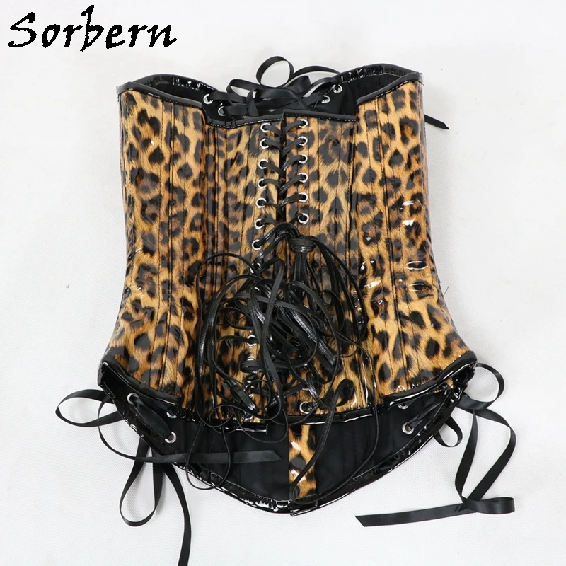 Sorbern Custom Color Corset Women Fetish U-Shaped Cup Support Breast Steel Corset With Corset Lace Up Back Hourglass