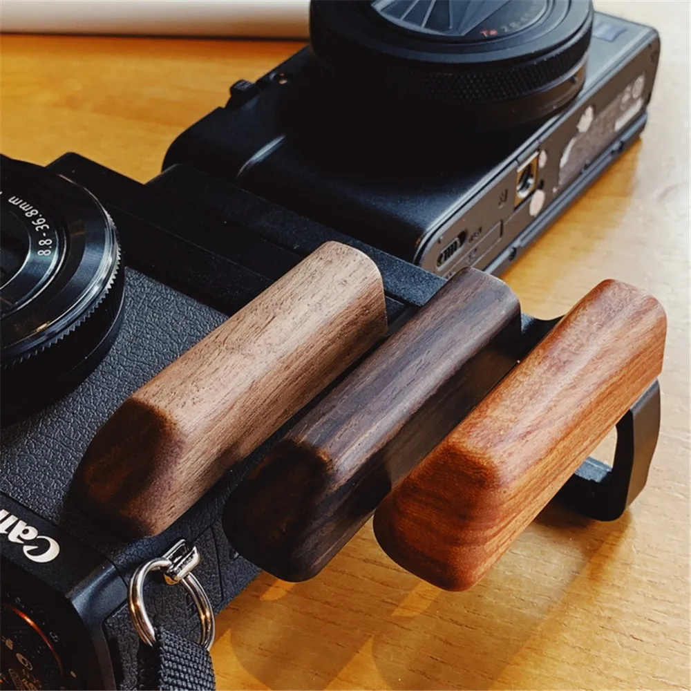 Деревянная рукоятка с алюминиевой основой Кронштейн для CANON G7X