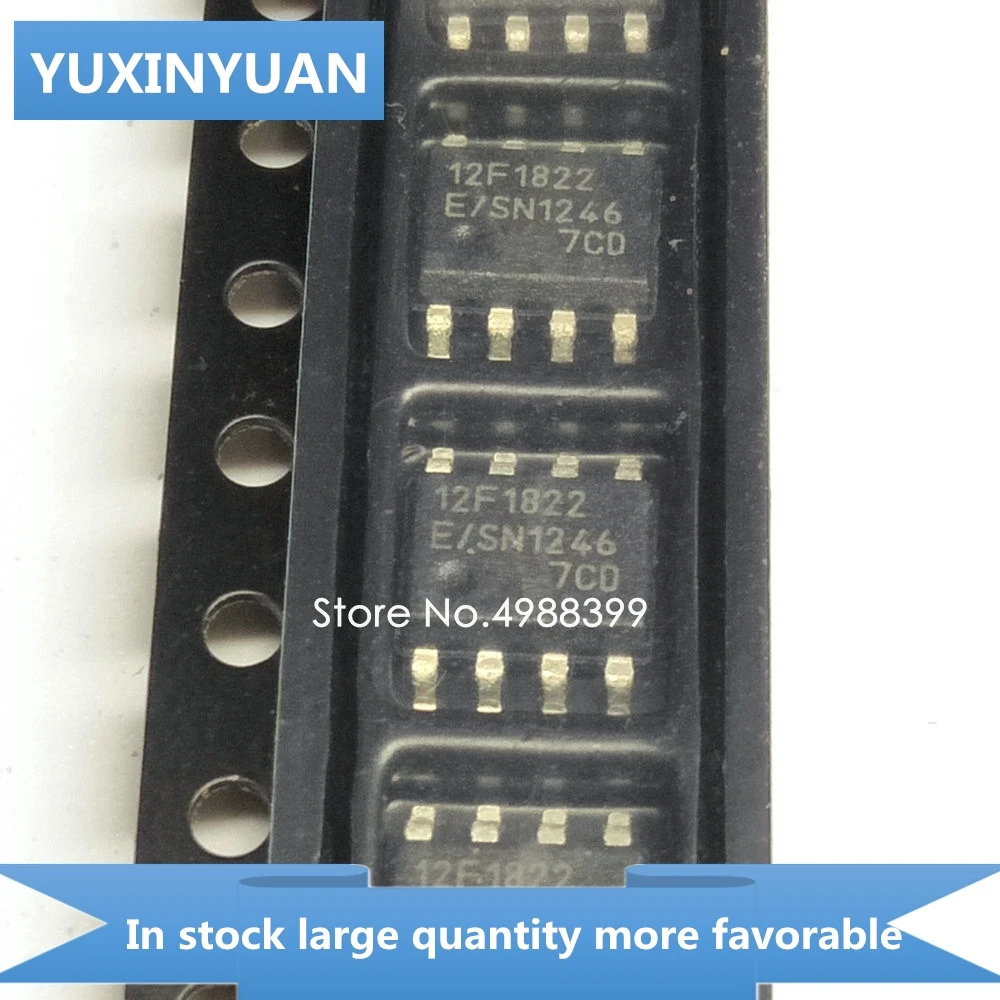 YUXINYUAN 5PCS/LOT PIC12F1822-E/SN PIC12F1822 12F1822 SOP8 in stock | Электронные компоненты и принадлежности