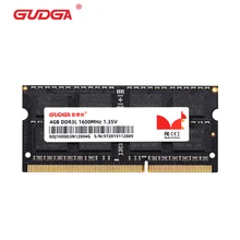 GUDGA – Ram Ddr3 SODIMM pour pc portable gamer, 2 go, 1333MHZ, 1.35V, 204 broches, pour carte mère Intel et Amd
