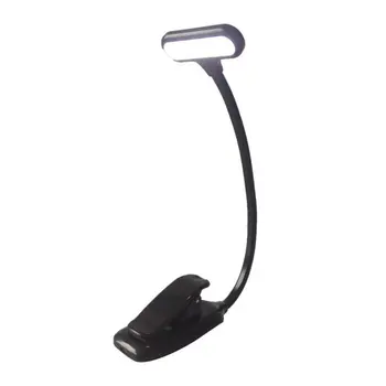 

Super Adjustable Goosenecks Clip on LED Lamp for Music Stand and Book Reading Light Book clip light