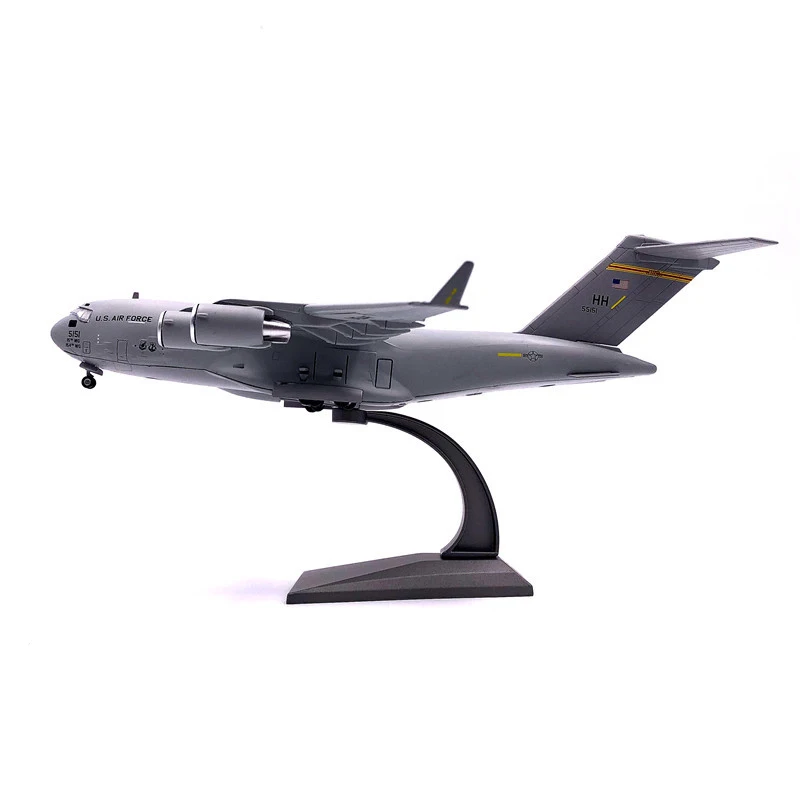 1:200 в твердом переплете сплава мобильный телефон Дисплей Стенд C-17 Globemaster III U. S. Военный Самолет Модель Реалистичная сплав коллекция