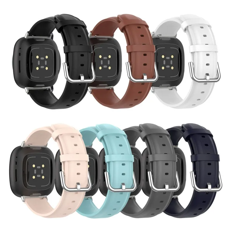 Replacement Band For Fitbit Versa 3 leather Strap For Fitbit Sense