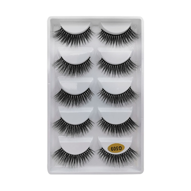 Pair 3D Mink Lashes Natural Eyelash Dramatic False Eyelashes Faux Cils Makeup Wholesale Fake Eyelash Extension maquiagem