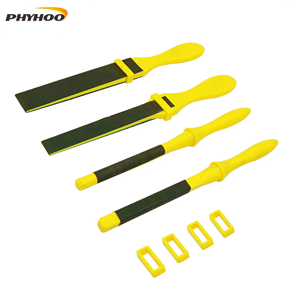Phyhoo Polishing Sandpaper Kit Sanding Tool With Sand Paper Plastic Stick Jewelry Tools