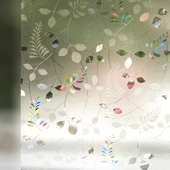

3/5M 3D No Glue Static Stained Decorative Privacy Window Films for Glass Non-Adhesive Heat Control Anti Uv Sticker for Bathroom