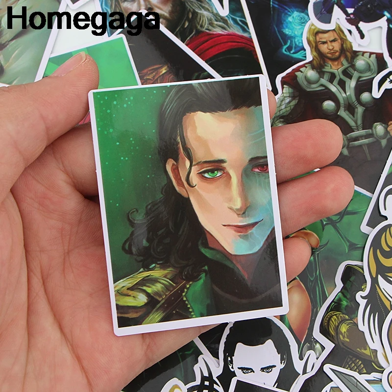 Homegaga 37 шт. Thor Kids Toy стикер пакет для DIY Скрапбукинг альбом автомобильный багаж ноутбук телефон наклейки на ноутбуки водонепроницаемый D2298