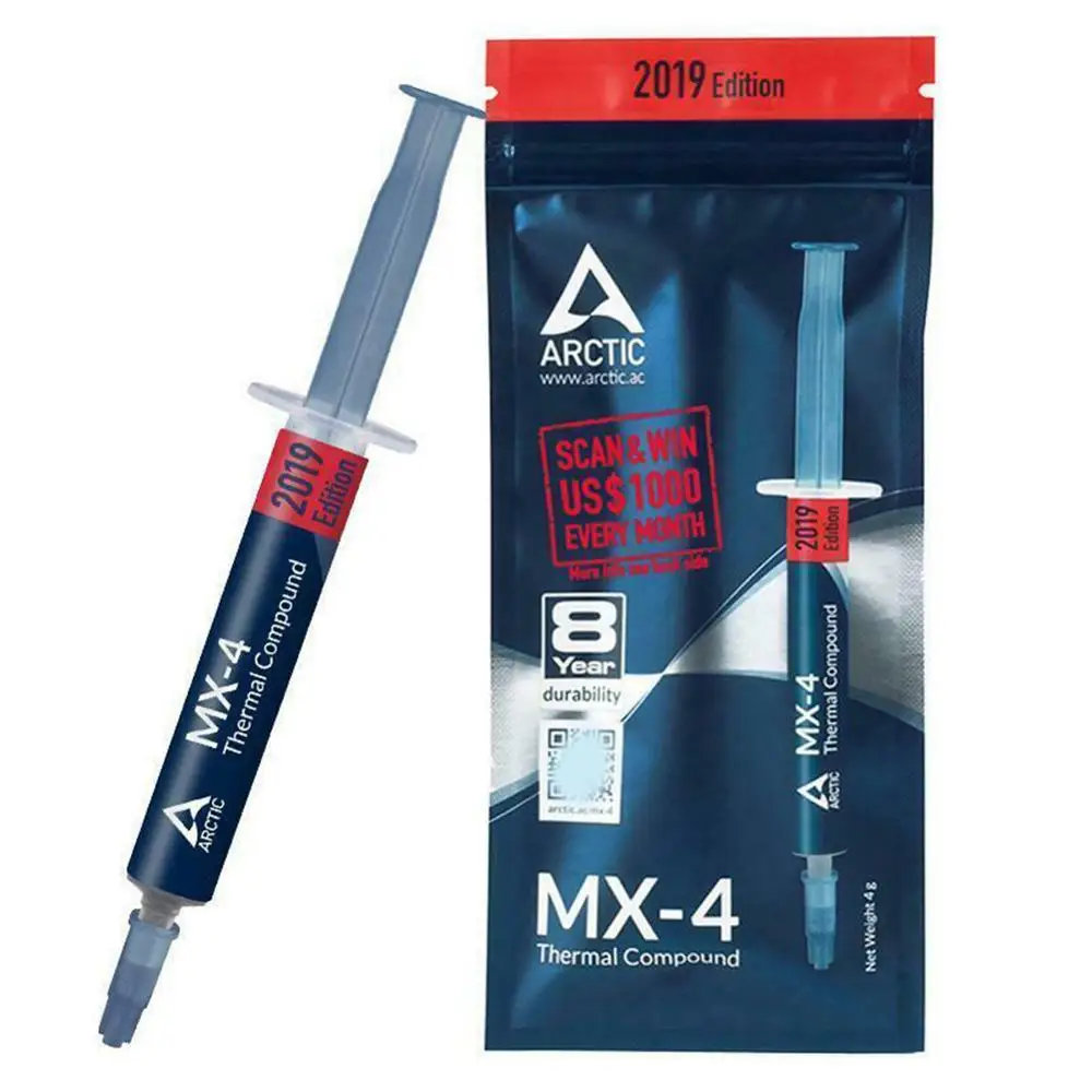 1x2019 MX-4 4g ARCTIC MX-4 2g 4g 8g 20g AMD Intel процессор процессорный кулер вентилятор охлаждения термопаста паста смазочный радиатор MX-2 MX 4 - Цвет: 1x2019 MX-4 4g